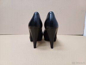 Černé kožené lodičky vel.38 - 8