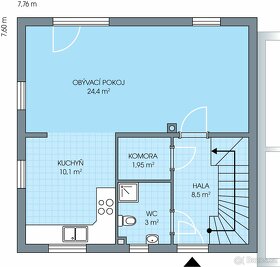 Prodej rodinného domu 4+1 96m2, zahrada 408 m2 - 8