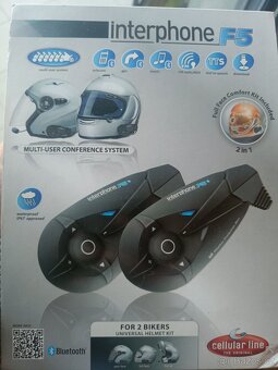 2x Interphone F5 + 2x Tribe + Prislusenstvi - 8