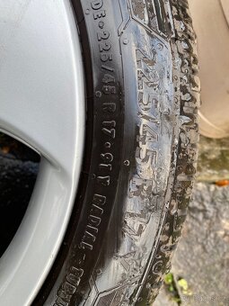 Alu disky + pneu 4ks Vw golf gti 7,5x17h2 et 51 - 8