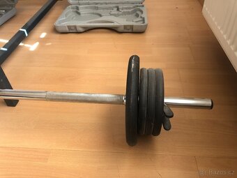 Lavice na bench press + sada činek 100 kg - 8