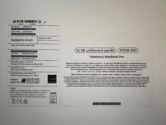 Apple MacBook PRO 14” (2021) M1 PRO 512GB,16GB RAM - 8