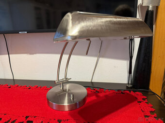 Stolní lampa nerez - TOP stav - 8