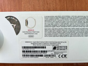 Apple Watch Series 6 40mm Gold Stainless Gold Mil Lp cellula - 8