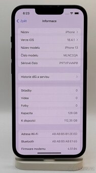 iPhone 13 128GB Midnight, 100% Baterie - 8