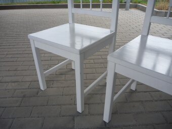 Židle bílá masiv 2ks - 8