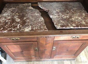 Starý příborník, kuchyň, Art deco, starožitný nábytek - 8