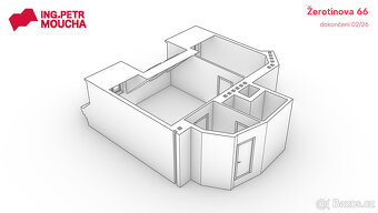 Prodej bytu 2+kk 48,4 m² Žerotínova, Praha - Žižkov - 8