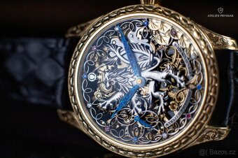 Exkluzivní skeletové hodinky OMEGA "ČESKÝ LEV" LIMITOVANÁ  - 8
