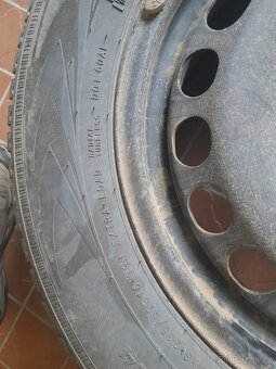 Plechove disky 6 1/2 Jx16H2 a zimni pneu Nokian - 8