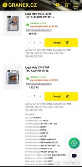 LIQUI MOLY originální oleje TopTec 5w30 C3 - 8