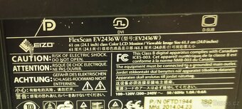 Monitor eizo ev2436w. 24 palců lcd - 8