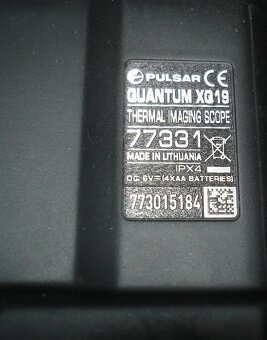Termokamera Pulsar Quantum XQ19 + baterie EPS3 + držák na hl - 8