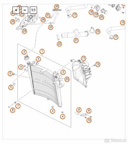 ktm superduke 1290R EVO vodny chladič s ventilatorem - 8