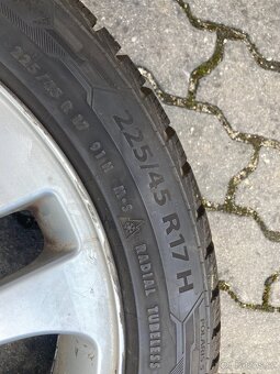 Alu disky 5x120 z vozu BMW řada 3, pneu zimní - 8