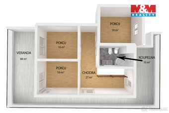 Pronájem bytu 4+kk, 151 m², Plzeň, ul. Bolevecká - 8
