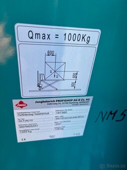 Nůžkový paletový vozík Jungheinrich PROFISHOP 1000kg - 8