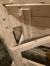 Pivní set, dřevěná lavice, dřevěný stůl - 8