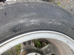 4x alu disky škoda (5x100) letní pneu 185/60 r14 - 8