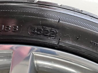 Alu sada kol Trinity 5x112 R19, cololeštěné, chrom + pneu - 8