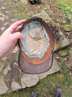 Krásná stará hasičská čepice - 8