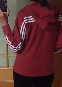 Sportovní vínová mikina - Adidas (vel M/L) - 8