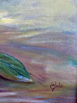 Staré krásné obrazy 2 kusy, olejomalba na desce - 8