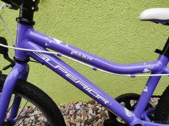 Značkové dětské kolo Superior 20" (fialová) - 8