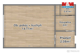 Prodej bytu 1+kk, 20 m², Heyrovského ul, Plzeň - Doudlevce - 8