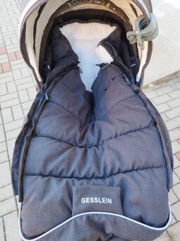 Kočárek Gesslein F6 s ruční brzdou a veškerým příslušenstvím - 8
