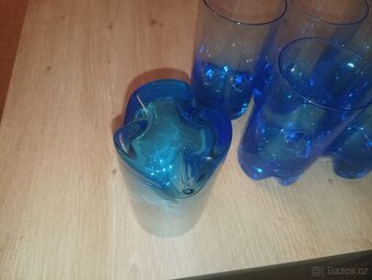 Modré skleničky a vázička - 8