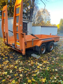 Podval tandem Fliegl + bagr Kubota 5700 kg - 8