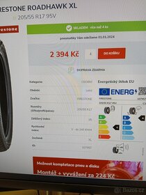 4ks NOVE letni 205/55/17 Firestone - 8
