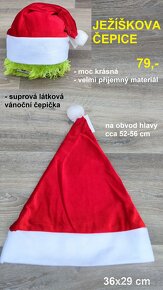 Vánoční čepice, čelenka, stromečky.... - 8