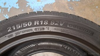 2x zimní pneu Kumho WinterCraft 215/50 R18 WS71 SUV - 8