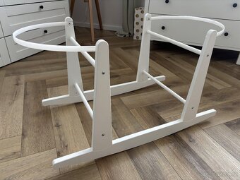 Mojžíšův koš s potahem a podstavcem/kolébka pro miminko - 8