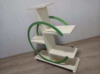 Zajímavý starožitný květinový stojan ART DECO - 8