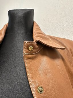 Hnědá kožená bunda Ibana - 8