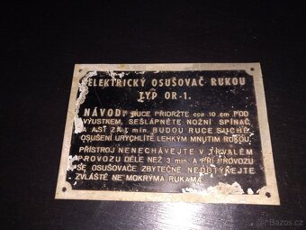 OSUŠOVAČ RUKOU OR-1 RETRO 1961 - 8