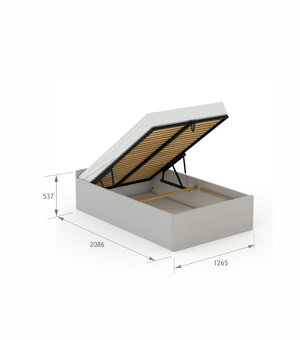 Postel s úložným prostorem - 8