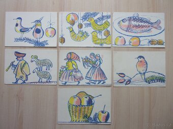 STARÉ POHLEDNICE - MALÝ i VELKÝ FORMÁT - RŮZNÉ - 51 kusů - 8