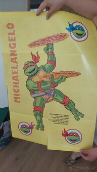 3 x plakátový komiks Želvy Ninja rok 1992 - 8
