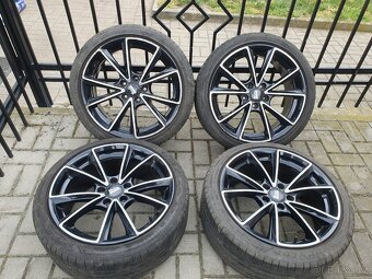 Alu kola 5x112 r18 8j et35 letni pneu 225/40/18 - 8