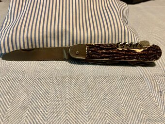 Mikov Fixír – lovecký kapesní nůž s vývrtkou, otvírákem .. - 8