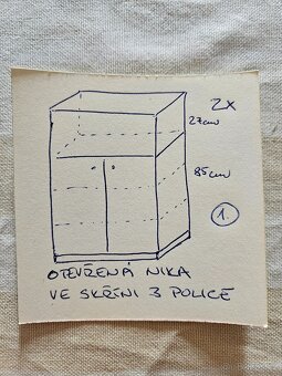 sektorový nábytek - skříň, 80. léta - 8