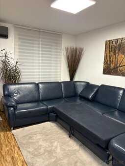 Kožená rozkládací sedačka - 8