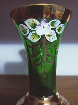 novoborské sklo - velká váza - 8