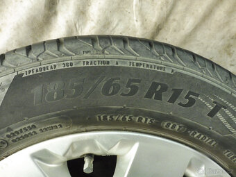 Prodám orig. 15" litá kola s letními pneu. na CITROEN C 3 - 8