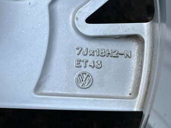 Original ALU kola 3x VW FRANKFURT 18" 7J ET43 zimní 235/55/ - 8