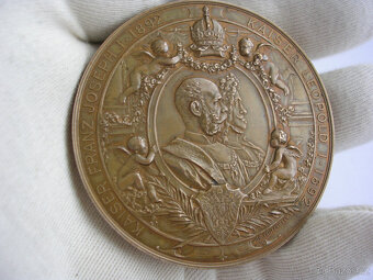 AE medaila 1892 František Jozef I. + Leopold I. - 8